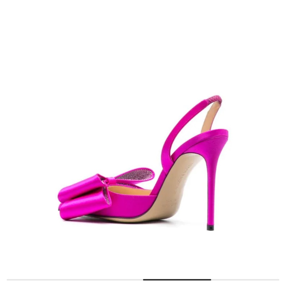 MACH & MACH Le Cadeau Bow Pointed Toe Slingback Pump New with box
